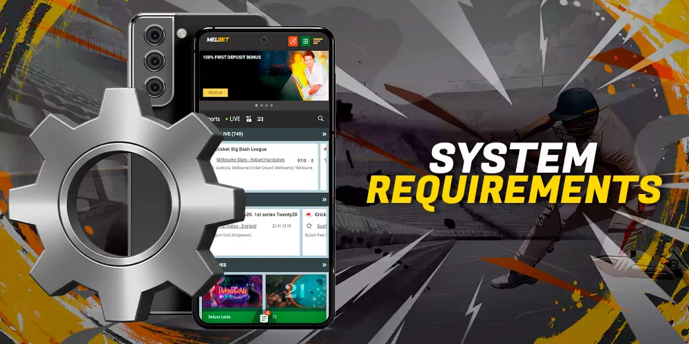 Melbet app system requirements